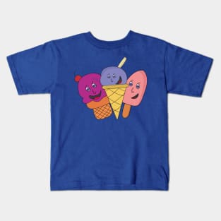 Smile Cute Ice cream Kids T-Shirt